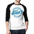 Proud New Daddy It's A Boy Dad To Be 1st Time Father Men Baseball Raglan Shirt