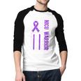 Proud NICU Dad Of NICU Warrior Micro Preemie Baby Father Men Baseball Raglan Shirt