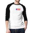 Puerto Rican Dad Nutrition Facts Pride Father's Day Men Baseball Raglan Shirt