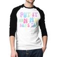 Put It On My Dads Tab Fathers Day Groovy Kids Son Daughter Men Baseball Raglan Shirt Put It On My Dads Tab Fathers Day Groovy Kids Son Daughter Men Baseball Raglan Shirt