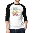 Reel Cool Dad Fishing Shirt Father's Day Fisherman Men Baseball Raglan Shirt