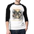 Retirement Plan On Hunting & Fishing Fisherman Hunter Dad Men Baseball Raglan Shirt