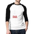 Retro It's Me Hi I'm The Dad It's Me For Dad Men Baseball Raglan Shirt