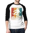 Retro Snowboard Dad Snowboarding Father Snowboarder Dad Men Baseball Raglan Shirt