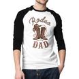 Rodeo Dad Western Cowboy Birthday Boy Family Matching Party Men Baseball Raglan Shirt