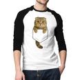 Scottish Fold Cat Pocket Cat Mom Cat Dad Cat Lover Men Baseball Raglan Shirt Scottish Fold Cat Pocket Cat Mom Cat Dad Cat Lover Men Baseball Raglan Shirt