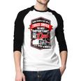 Semi Truck Driver For Truckers And Dads Small Men Baseball Raglan Shirt