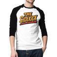 Sidekick Easy Halloween Matching Superhero Costume Dad Mom Men Baseball Raglan Shirt