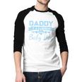 Soon To Be A Daddy Of a Handsome Baby Boy Announcement Men Baseball Raglan Shirt