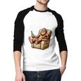 Sorry Got Plans Bigfoot Dad Humor Sasquatch Sayings Men Baseball Raglan Shirt