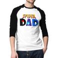 Spider Dad Shirt Birthday Fathers Day Halloween Costumes Pjs Men Baseball Raglan Shirt