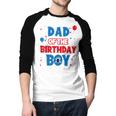 Spider Web Dad Of The Birthday Boy Men Baseball Raglan Shirt