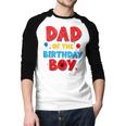 Spider Web Family Matching Dad Of The Birthday Boy Men Baseball Raglan Shirt