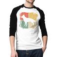 Square Retro German Shepherd Owner Dog Shepard Dad Mom Men Baseball Raglan Shirt
