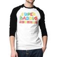Super Daddio Retro Gamer Dad Style Men Baseball Raglan Shirt