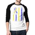 T21 Dad American Flag Down Syndrome Awareness Men Baseball Raglan Shirt T21 Dad American Flag Down Syndrome Awareness Men Baseball Raglan Shirt