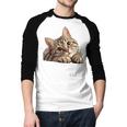 Tabby Cat Mom Dad Pet Shop Tabby Cats Kitten Tabby Cat Men Baseball Raglan Shirt