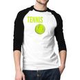 Tennis Dad For Men Tennis Dad Humor Tennis Lover Men Baseball Raglan Shirt