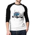 Truck Driver Art For Men Dad Women Trucking CDL Trucker Men Baseball Raglan Shirt