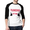 Tuxedo Cat Owner Tuxedo Cat Dad Tuxedo Cat Mom Men Baseball Raglan Shirt