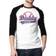 Vintage Baseball Daddy Of The Rookie Men Baseball Raglan Shirt