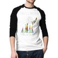 Vintage Father Son Family Autistic Kids Autism Awareness Dad Men Baseball Raglan Shirt