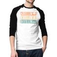 Vintage Grill Dad Grilling Chilling Refilling Men Baseball Raglan Shirt
