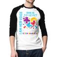 I Am Her Voice She Is My Heart Autism Awareness Daughter Dad Men Baseball Raglan Shirt