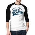 Volleyball Dad Daddy Father's Day Men Baseball Raglan Shirt