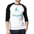 Volleyball Player Team Dad Father Proud Volleyball Dad Men Baseball Raglan Shirt