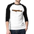 What's Brown And Sticky A Stick -Dad Jokes- Men Baseball Raglan Shirt