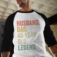 40th Birthday For Men Vintage Dad 1980 Men Baseball Raglan Shirt 40th Birthday For Men Vintage Dad 1980 Men Baseball Raglan Shirt