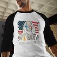 4th Of July Franklin Ben Drankin American Dad Men Women Men Baseball Raglan Shirt