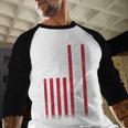 4th Of July US Flag Cheer Dad Shirt For Father's Cheer Men Baseball Raglan Shirt