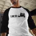 I Am 59 Plus 1 Middle Finger For A 60th Birthday Cat Mom Dad Men Baseball Raglan Shirt