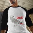African Grey Parrot Dad Congo Bird Father Men Baseball Raglan Shirt