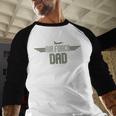 Air Force Dad United States US Air Force Father's Day 2023 Men Baseball Raglan Shirt