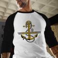Aircraft Carrier USS America CVA-66 Veterans Day Dad Son Boy Men Baseball Raglan Shirt