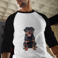 Anatomy Rottweiler Dog Owner Rottie Dad Mom Pet Lover Men Baseball Raglan Shirt