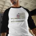 Army Dad With American Flag Camo For Veteran Day Women Kids Men Men Baseball Raglan Shirt