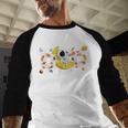 Astronaut Dad Space Birthday Planets Party Matching Family Men Baseball Raglan Shirt