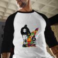 Autism Dad Support Alone Puzzle You'Ll Never Walk Premium Tri-Blend Men Baseball Raglan Shirt