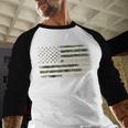 Awesome Like My Daughter Men Fathers Day American Flag Dad Men Baseball Raglan Shirt