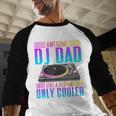 Awesome DJ Dad DJ Music Men Baseball Raglan Shirt
