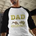 Ball Python Dad With Bigger Balls Snake Ball Python Men Baseball Raglan Shirt