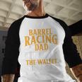 Barrel Racing Dad Horse Barrel Racer Men Baseball Raglan Shirt