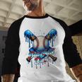 Baseball Drip Dad Father Day Birthday Group Matching Family Men Baseball Raglan Shirt