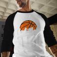 Basketball Dad Basketball Player Game Day Father's Day Men Baseball Raglan Shirt