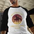 Best Buckin' Granddaddy Western Rodeo Cowboy Bucking Horse Men Baseball Raglan Shirt