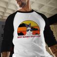 Best Bunny Dad Ever Rabbit Jumper Dad Men Baseball Raglan Shirt